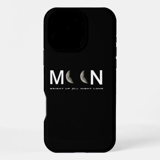 黒い夜月 iPhoneケース (裏面)