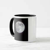 黒い夜空に輝く満月 マグカップ (正面左)