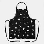 黒い夜空の星 エプロン (正面)