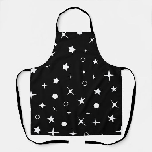 黒い夜空の星 エプロン (正面)