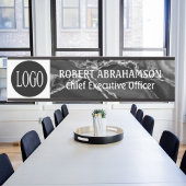 黒い大理石あなたのロゴオフィスのドアのシンボルや象徴の署名 サインプレート