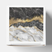 黒い大理石と金ゴールド かわいらし フェイバーボックス (上部)