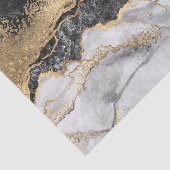 黒い大理石と金ゴールド かわいらし 薄葉紙 (詳細)