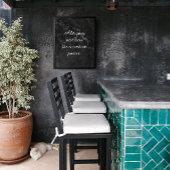 黒い大理石にカスタム文字をはっきりした追加する ポスター