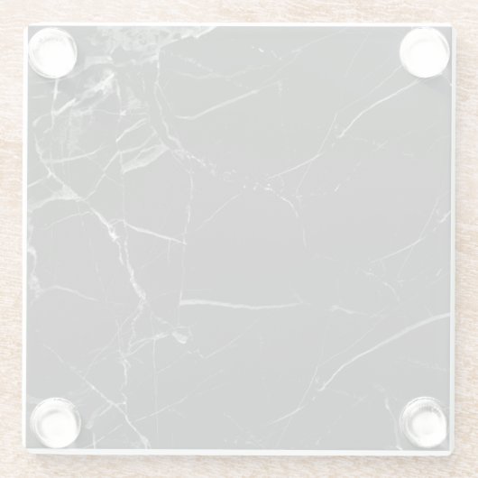 黒い大理石のガラスコースター ガラスコースター (裏面)