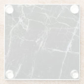 黒い大理石のガラスコースター ガラスコースター (裏面)