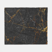 黒い大理石のテクスチャ背景、自然な大理石のti フリースブランケット (正面(横))