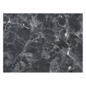 黒い大理石のテクスチャ テーブルクロス (正面(横))