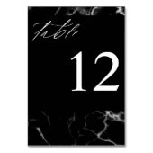 黒い大理石のテーブル番号 テーブルナンバー (裏面)