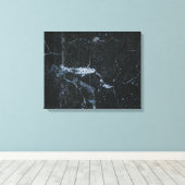 黒い大理石のパターン キャンバスプリント (インサイチュ (ウッドフロア))