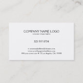 黒い大理石のパターン 名刺 (裏面)