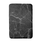 黒い大理石のホワイトゴールド バスマット (正面縦)