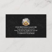 黒い大理石の上のホームハンドマニヤツール 名刺 (裏面)