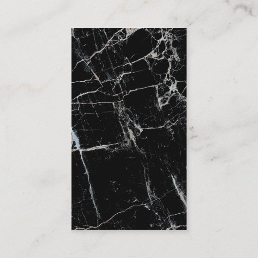 黒い大理石の名刺 名刺 (裏面)
