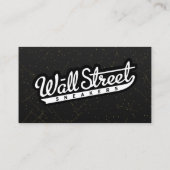 黒い大理石の名刺(金ゴールドSparkleEffect) 名刺 (裏面)