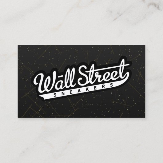 黒い大理石の名刺(金ゴールドSparkleEffect) 名刺 (裏面)