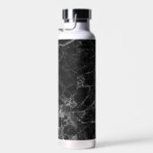 黒い大理石の外観 ウォーターボトル (右面)