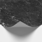黒い大理石の白い静脈パターン ラッピングペーパー (角)
