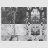 黒い大理石の白のストライプのアクリルの液体は注ぎます 薄葉紙 (正面)