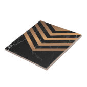 黒い大理石の金抽象芸術 タイル (側面)