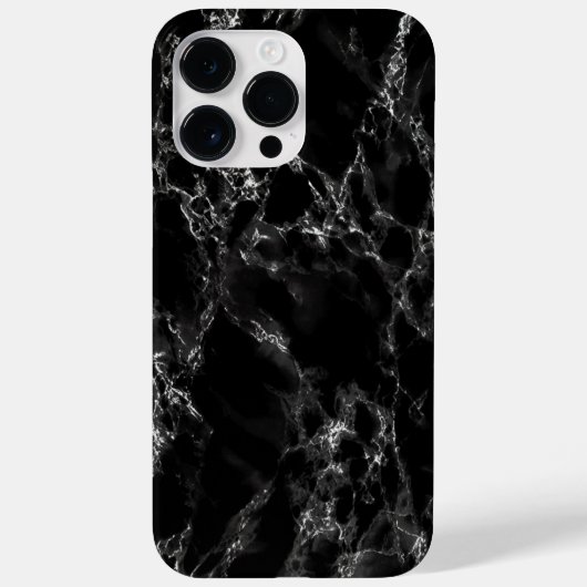 黒い大理石のiPhoneケース Case-Mate iPhoneケース (裏面)