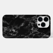 黒い大理石のiPhoneケース iPhoneケース (裏面横)