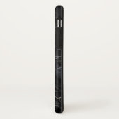黒い大理石のiPhone Xの箱 Case-Mate iPhoneケース (裏面/左)