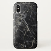 黒い大理石のiPhone Xの箱 Case-Mate iPhoneケース (裏面)