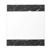 黒い大理石カラー ノートパッド (正面)