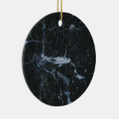 黒い大理石パターン セラミックオーナメント (右)