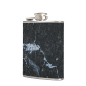 黒い大理石パターン フラスク (左)
