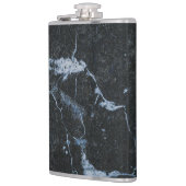 黒い大理石パターン フラスク (左)