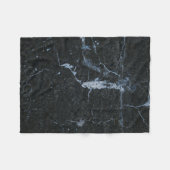 黒い大理石パターン フリースブランケット (正面(横))