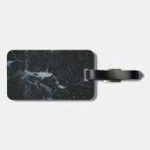 黒い大理石パターン ラゲッジタグ (裏面横)