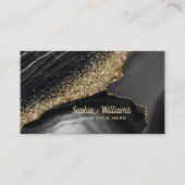 黒い大理石瑪瑙 名刺 (正面)