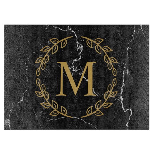 黒い大理石 カッティングボード (正面)