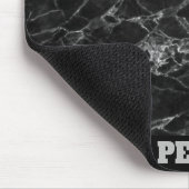 黒い大理石（名前あり） マウスパッド (コーナー)