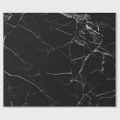 黒い大理石II ラッピングペーパー (フラット)