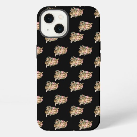 黒い天使のちび天使 iPhoneケース (裏面)