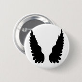 黒い天使の翼 缶バッジ (正面&裏面)