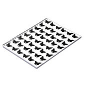 黒い太い蝶 ノートブック (左側)