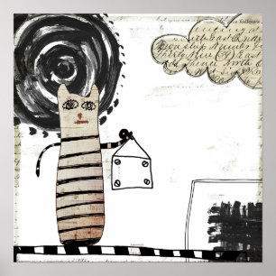 「黒い太陽」の超現実的な絵画 ポスター
