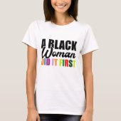 黒い女が先にやった Tシャツ (正面)