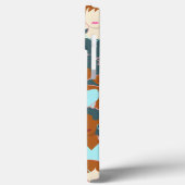 黒い女の子と白い女の子とのシームレスなパターン Case-Mate iPhoneケース (裏面 / 左)