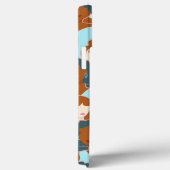 黒い女の子と白い女の子とのシームレスなパターン Case-Mate iPhoneケース (裏面 / 右)