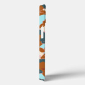 黒い女の子と白い女の子とのシームレスなパターン Case-Mate iPhoneケース (裏面 / 右)