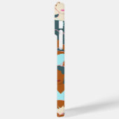 黒い女の子と白い女の子とのシームレスなパターン Case-Mate iPhoneケース (裏面 / 左)