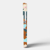 黒い女の子と白い女の子とのシームレスなパターン Case-Mate iPhoneケース (裏面 / 左)