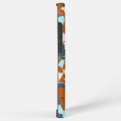 黒い女の子と白い女の子とのシームレスなパターン SAMSUNG GALAXYケース (右側面)