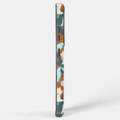 黒い女の子と白い女の子とのシームレスなパターン SAMSUNG GALAXYケース (右側面)